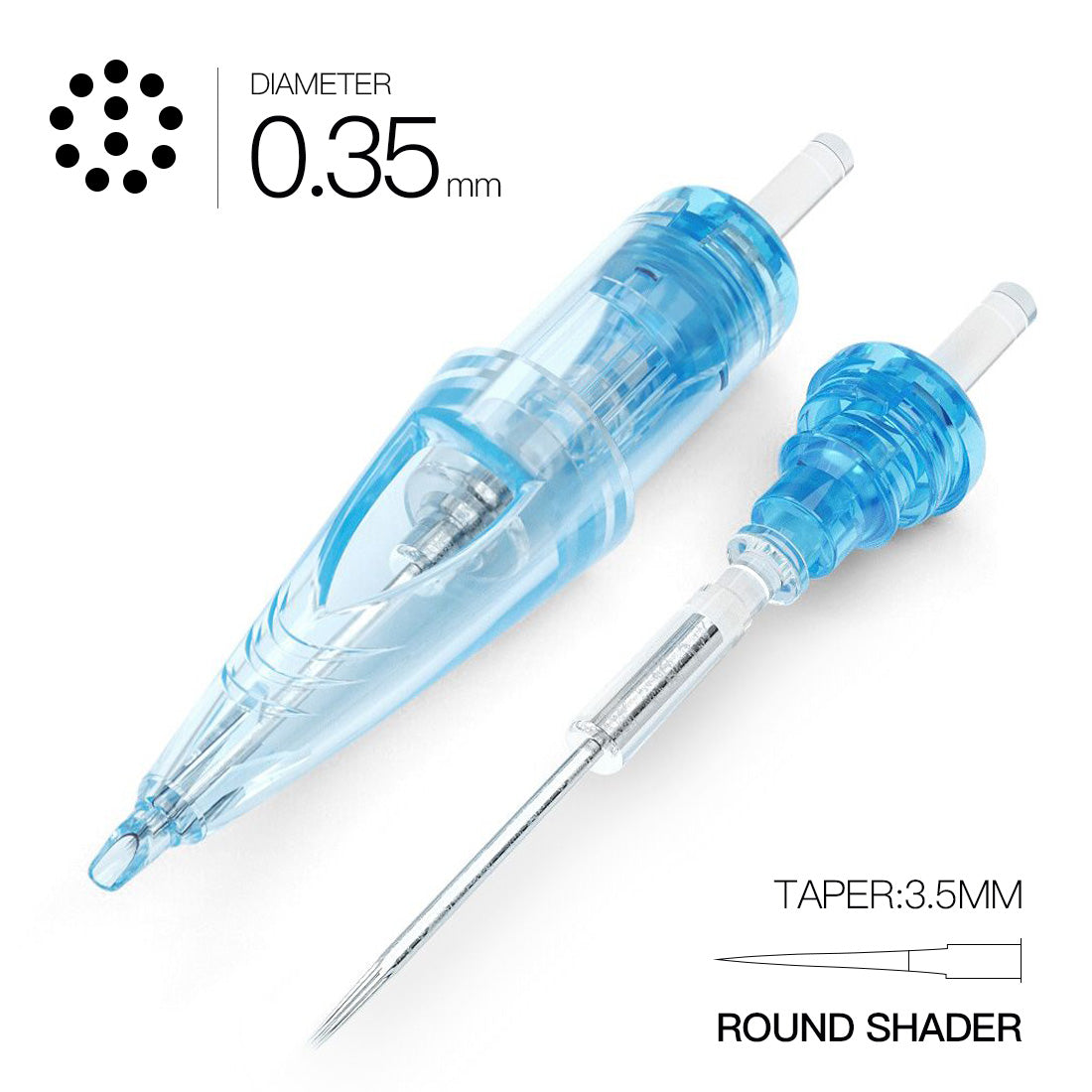 RS Round Shader Tattoo Needles 0.35mm