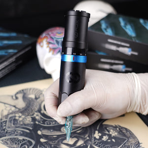 W3 Tattoo Kit Cordless Tattoo Gun Machine Fast Charging 2 Batteries