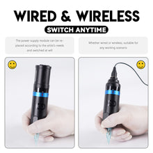 Load image into Gallery viewer, W3 Tattoo Kit Cordless Tattoo Gun Machine Fast Charging 2 Batteries