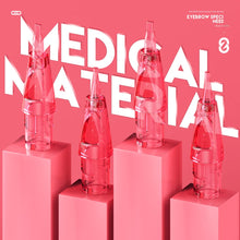 Load image into Gallery viewer, Acme PMU Tattoo Cartridges Standard Round Liner 20Pcs Pink Needles with Membrane Professional Disposable Tattoo Needles Precision Liner for Artists And Enthusiasts