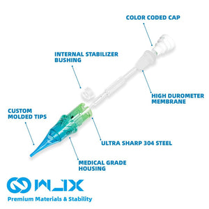Ultimate Tattoo Cartridge Needles 50Pcs Mixed Size 0403RL 0803RL 1003RL 1005RL 1203RL 1205RL 1207RS 1207RM 1209RM 1211RM Assorted Disposable Tattoo Cartridges