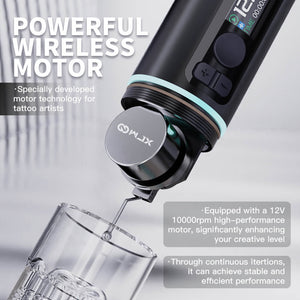 W4 Wireless Tattoo Pen Machine with 3.5MM Stroke Two Batteries