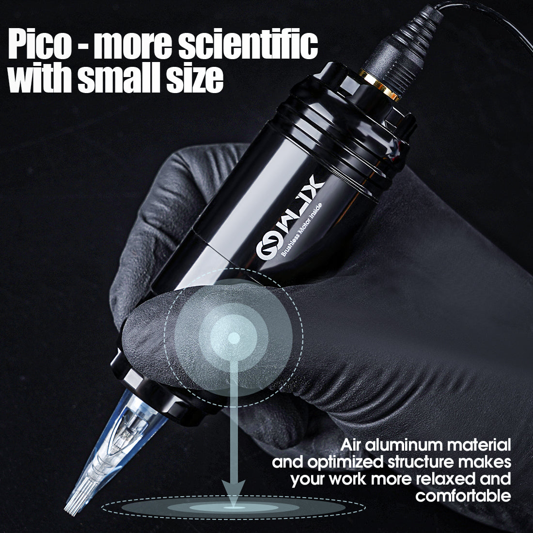 Pico Brushless Tattoo Machine 3.5MM Stroke – Wjx Tattoo